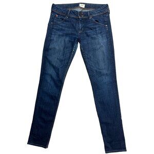 Hudson Dark Blue Mid Rise Skinny Jeans Size 29